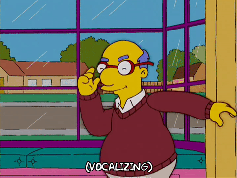 辛普森一家 老人 跳舞 开心