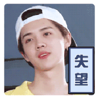 鹿晗 失望 呆萌 不开心 动图