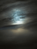 月亮 云彩 遮挡 飘荡