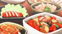 二次元美食 筷子 动漫 吃货
