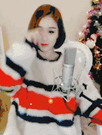 清新 可爱 圣诞树 说话