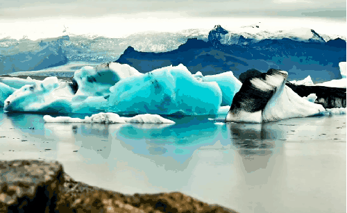 3分钟人生 冬天 冰块 冰岛 漂移 风景