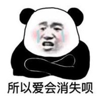 暴漫 文字表情包 所以爱会消失呗 搞笑 逗 沙雕