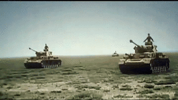 二战 坦克 打仗 草地