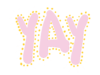 贴纸 卡通 yay 耶