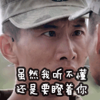 soogif soogif出品 战狼 蒙圈 副队长 虽然我听不懂还是要瞪着你