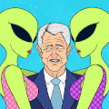 外星人, 比尔·克林顿, 三人一组,亲吻