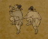 中国风 走路 古装 绘画