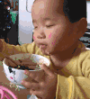 萌呆 可爱 美食 吃的真香都睡着了 好吃 搞笑