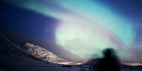 北极光 northern lights nature 自然 美景 变幻 奇观 星空