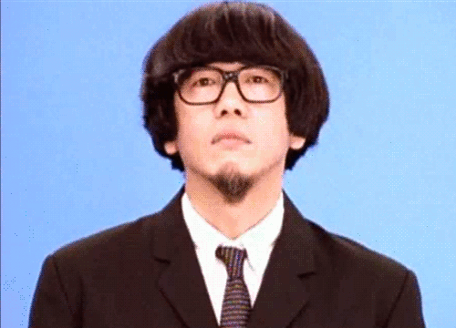 男人 发呆 搞怪 眼镜