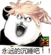 金馆长 张大嘴 熊猫 假发 永远的沉睡吧