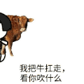 扛牛 吹什么 屌 设计 卡通