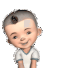 小光头 开心 摇晃 得意