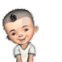 小光头 开心 摇晃 得意