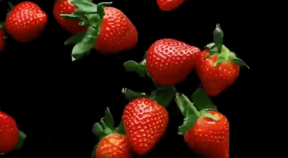 切面 美食 草莓 视觉震撼