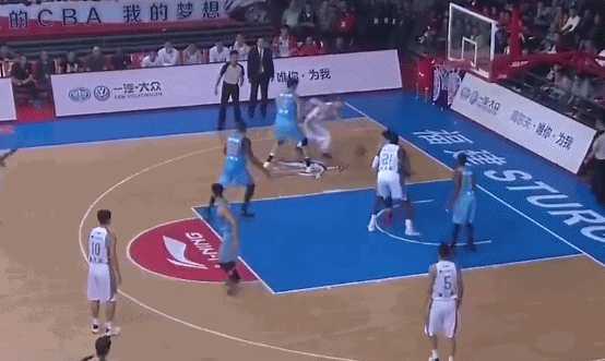 王哲林 篮球 脚步
