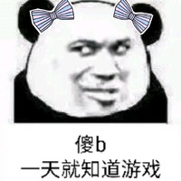 傻逼 一天就知道 游戏 恶搞 坏笑 熊猫人