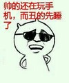 金馆长 戴墨镜 嚣张 帅的人还在玩手机而丑的人先睡了