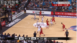 篮球 亚锦赛 中国 韩国 易建联 转身 跳投 得分王 超远距离投射 激烈对抗 劲爆体育