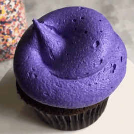 蛋糕 紫色 彩针 制作