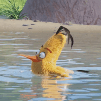愤怒的小鸟 Angry Birds movie 湿身 香蕉 盯 涟漪 闪亮