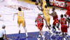 篮球 NBA 背后 传球 花式秀操作 激烈对抗 帅气过人 劲爆体育