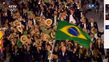 里约奥运会  开幕式  巴西代表队