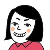 女孩 头像 注视 搞笑 卡通版
