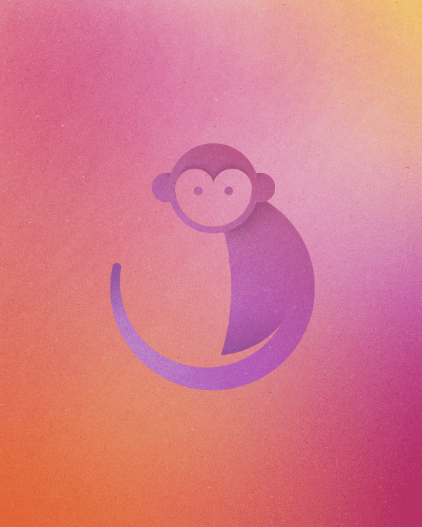 动物 小猴 绘图 图标 创意制作 icon 胖猴子