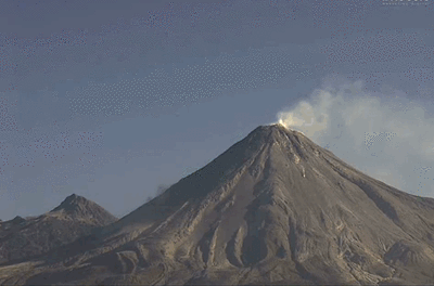 火山喷发的GIF图   如此精彩   动图   效果