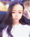 猫耳朵 微笑 手指 长发