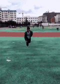 翻跟头 空翻 太会玩了 戴眼镜