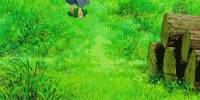 草地 男孩 书包 摔倒