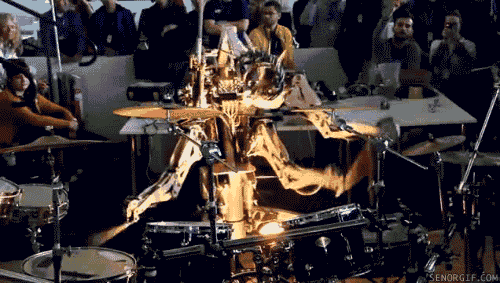 机器人 鼓手 音乐 乐队