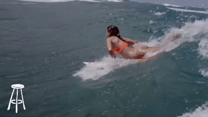 冲浪 美女 比基尼 surfing