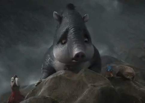 动物 动画 懵 晃头 猪 电影 鲁滨逊漂流记