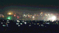 烟花 黑夜 城市 动态