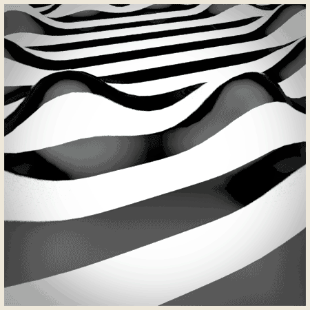 三维 3d 条纹 黑色和白色 动画 循环