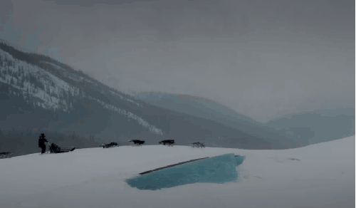 冬天 加拿大 山脉 纪录片 雪地 雪橇 风景