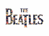 白色背景 PS 设计 艺术字 BEATLES