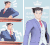 伸手指 指画 眨眼 想事情