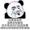 暴漫 熊猫头 如果我有罪 请让法律制裁我 搞怪 逗