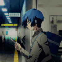 动漫 少年 耳机