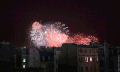 烟花 城堡 夜景 唯美意境
