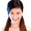 漂亮 开心 美女 扭头