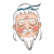 古代 老人 思考 皱纹