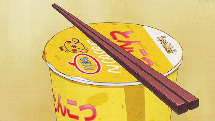泡面 筷子 烟 食物