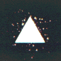 三角形 闪动 发光 边框 黑色