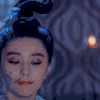 范冰冰 准备写字 弄花了脸 神情